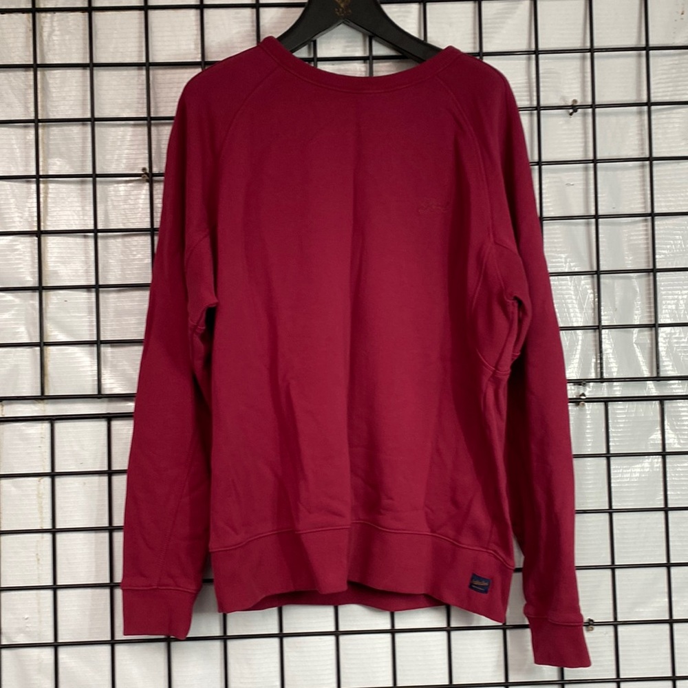 Good Man Brand Purpose Crew Sweatshirt in Rumba Red Size M French Terry Cotton